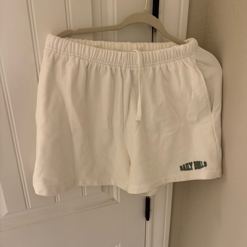 White Daily drills sport shorts